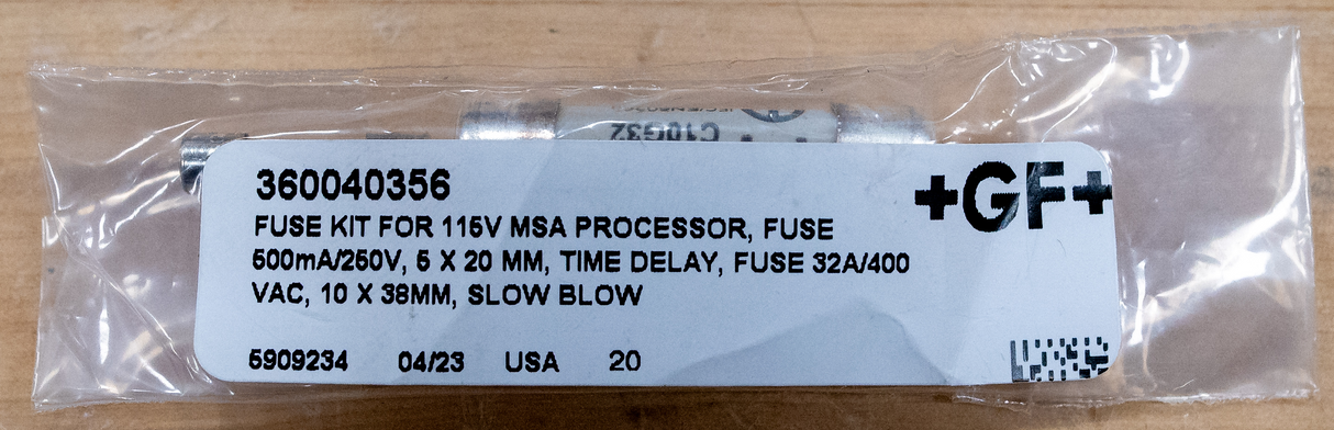 Fuse Kit for MSA EF BOX, #10014171