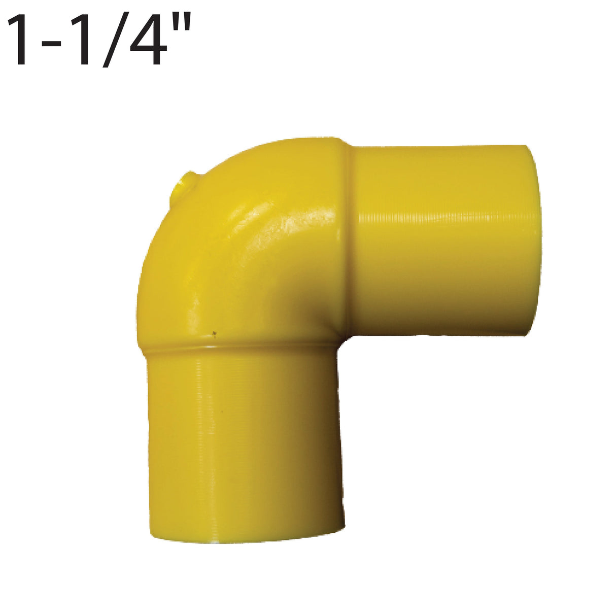 1-1/4" Butt Fusion 90 Degree Ell-Yellow, SDR 11.0