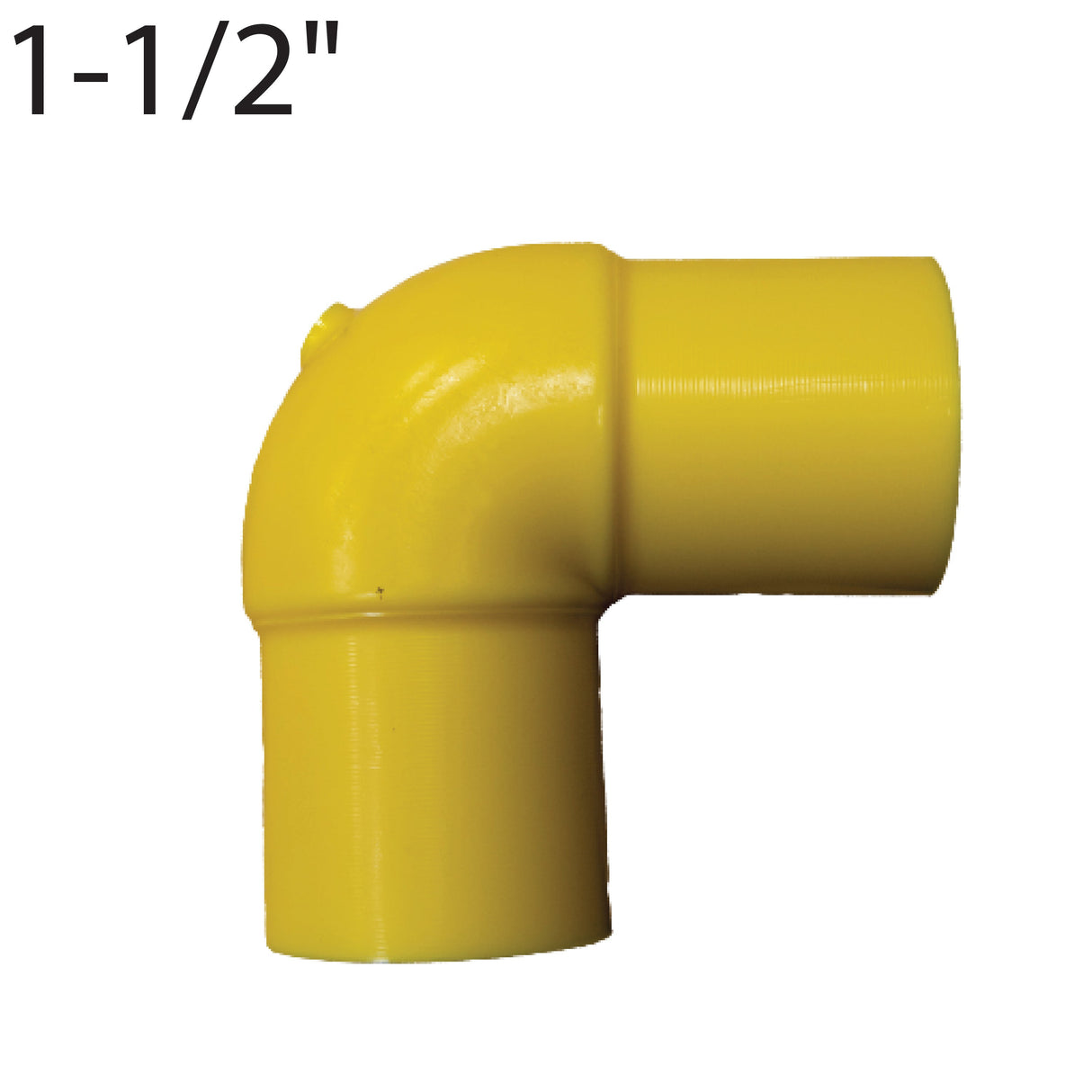 1-1/2" Butt Fusion 90 Degree Ell-Yellow, SDR 11.0