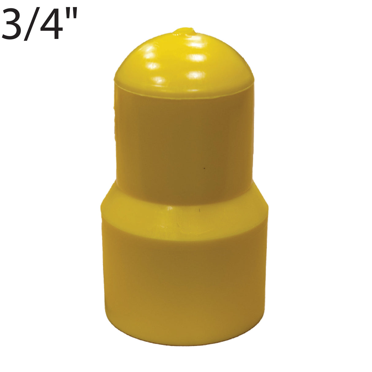 3/4" IPS Butt Cap-Yellow