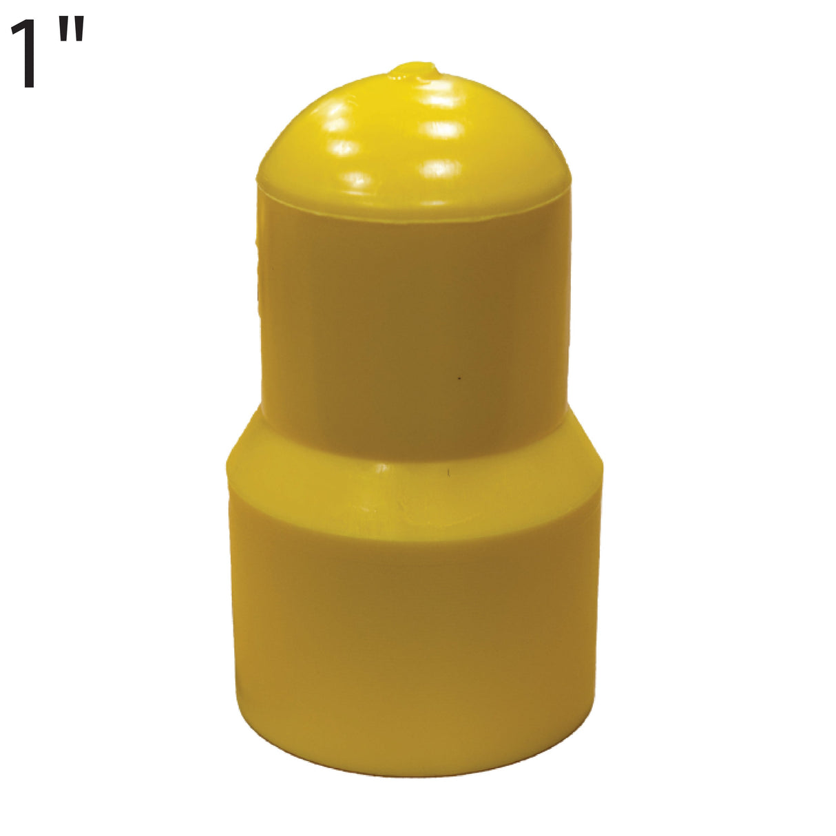 1" Butt Fusion Cap-Yellow