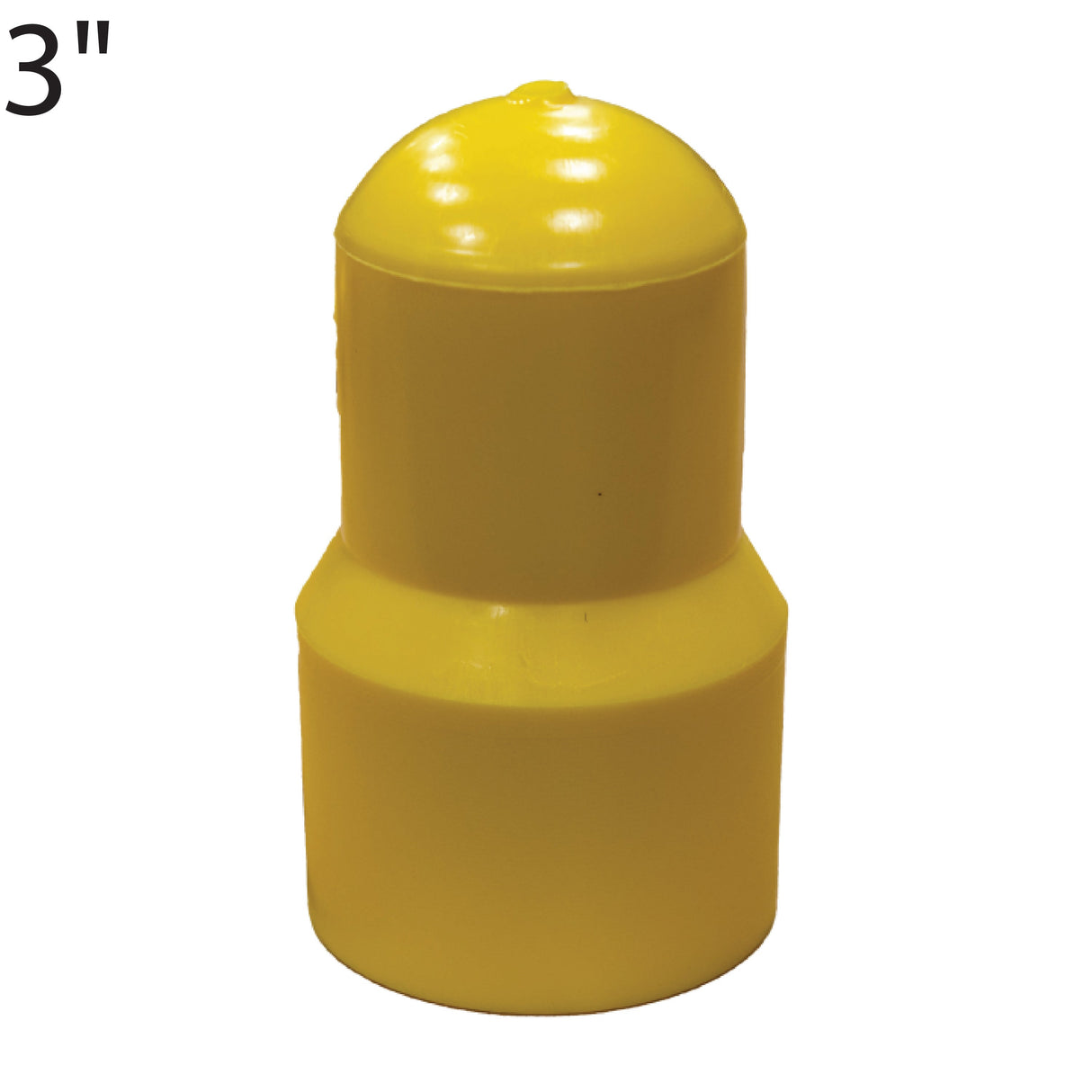 3" Butt Fusion Cap - Yellow SDR 11.0