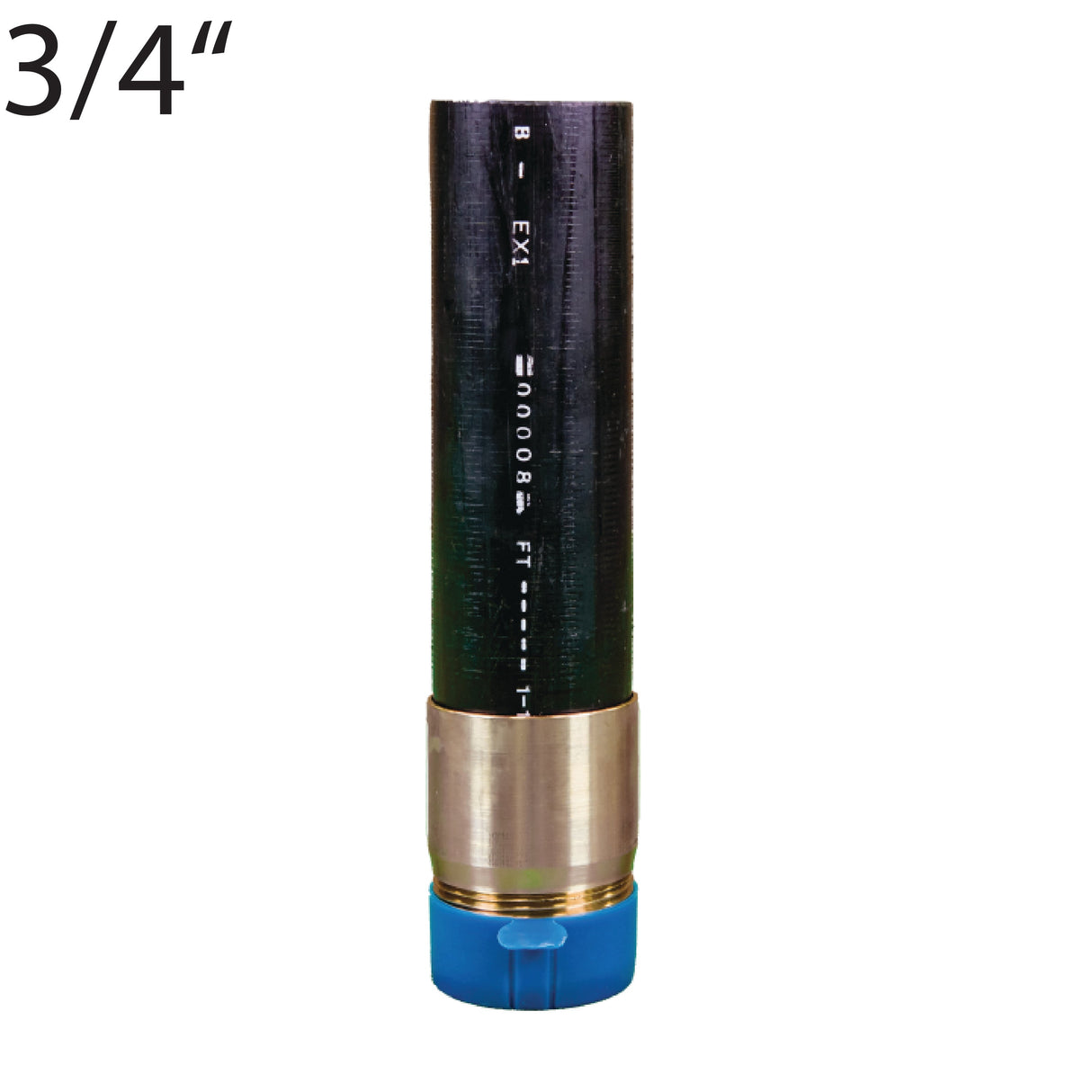 3/4" Thd. Transition-Black, SDR 11, Brass..Central P/N 10009019