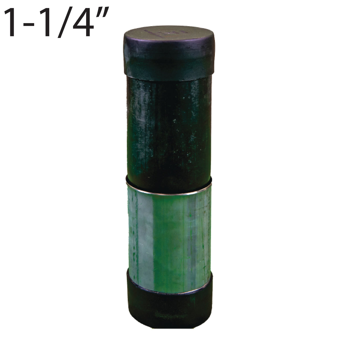 1-1/4" Thd. Transition, Black SDR 11 Stainless Steel, 304