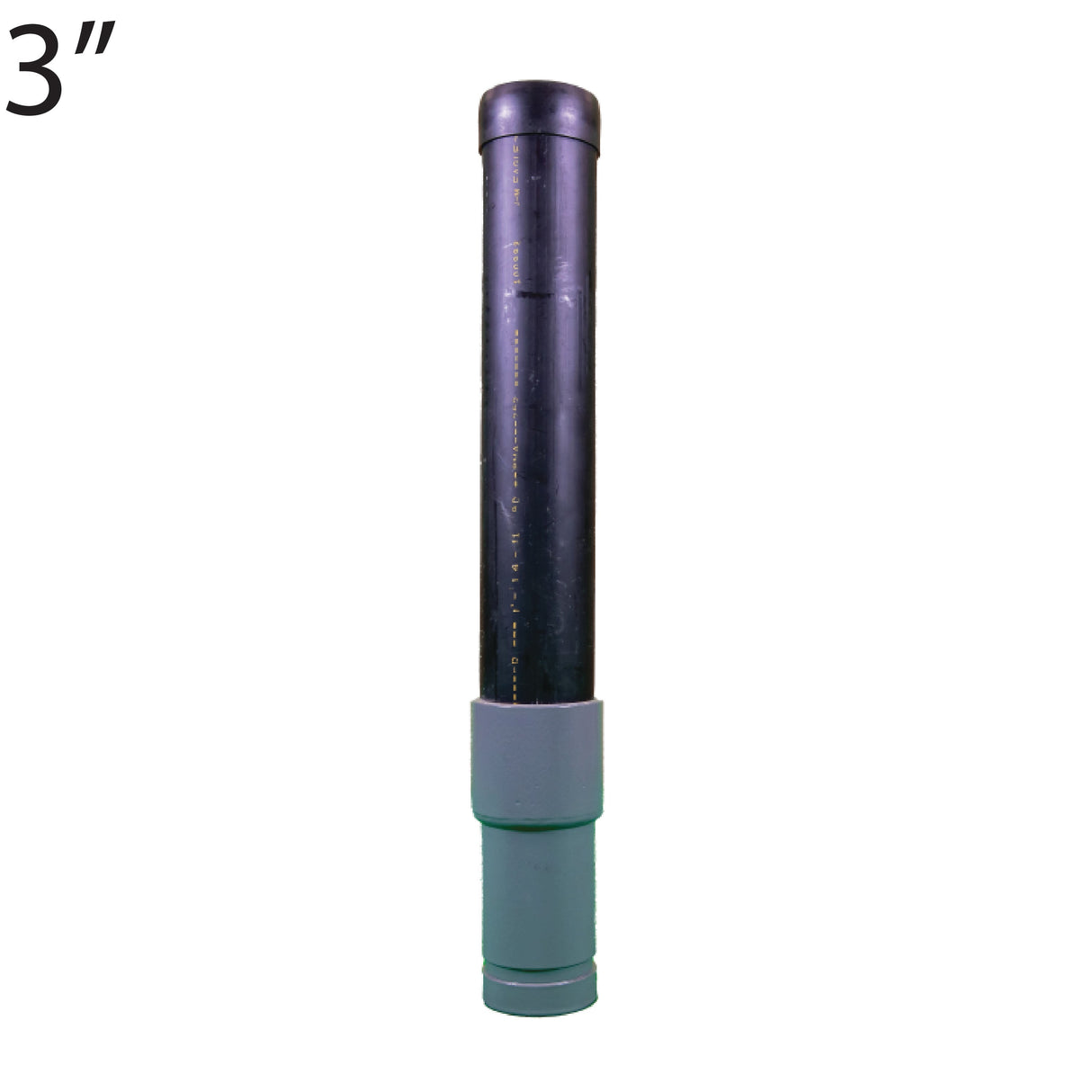 3" Grooved (Vic) SDR 11.0 Transition Fitting - Black