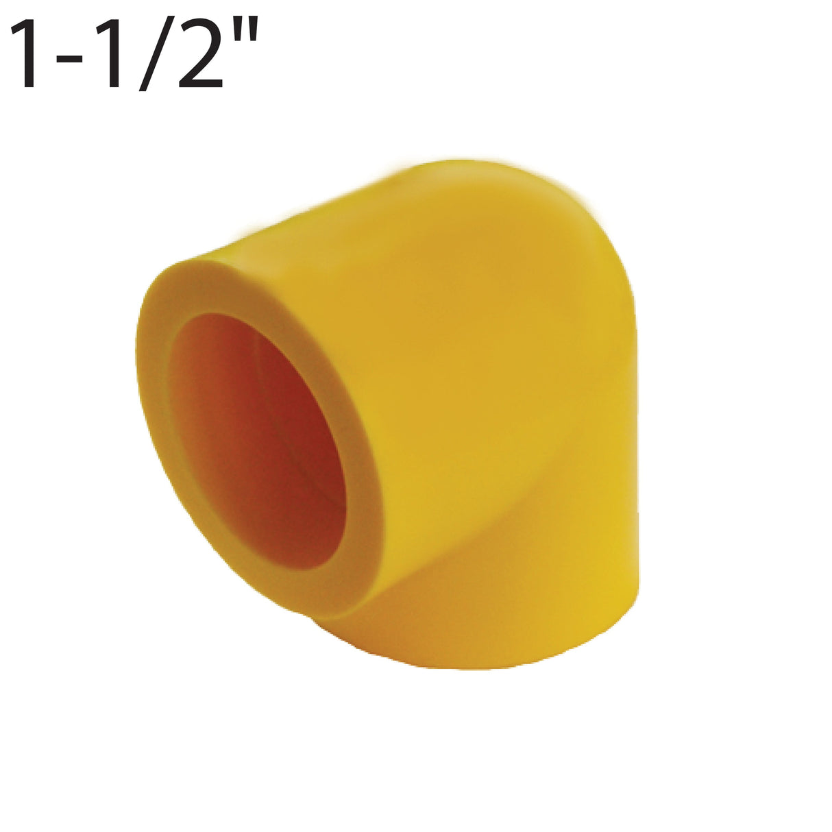 1-1/2" Socket Fusion 90 Degree Ell-Yellow