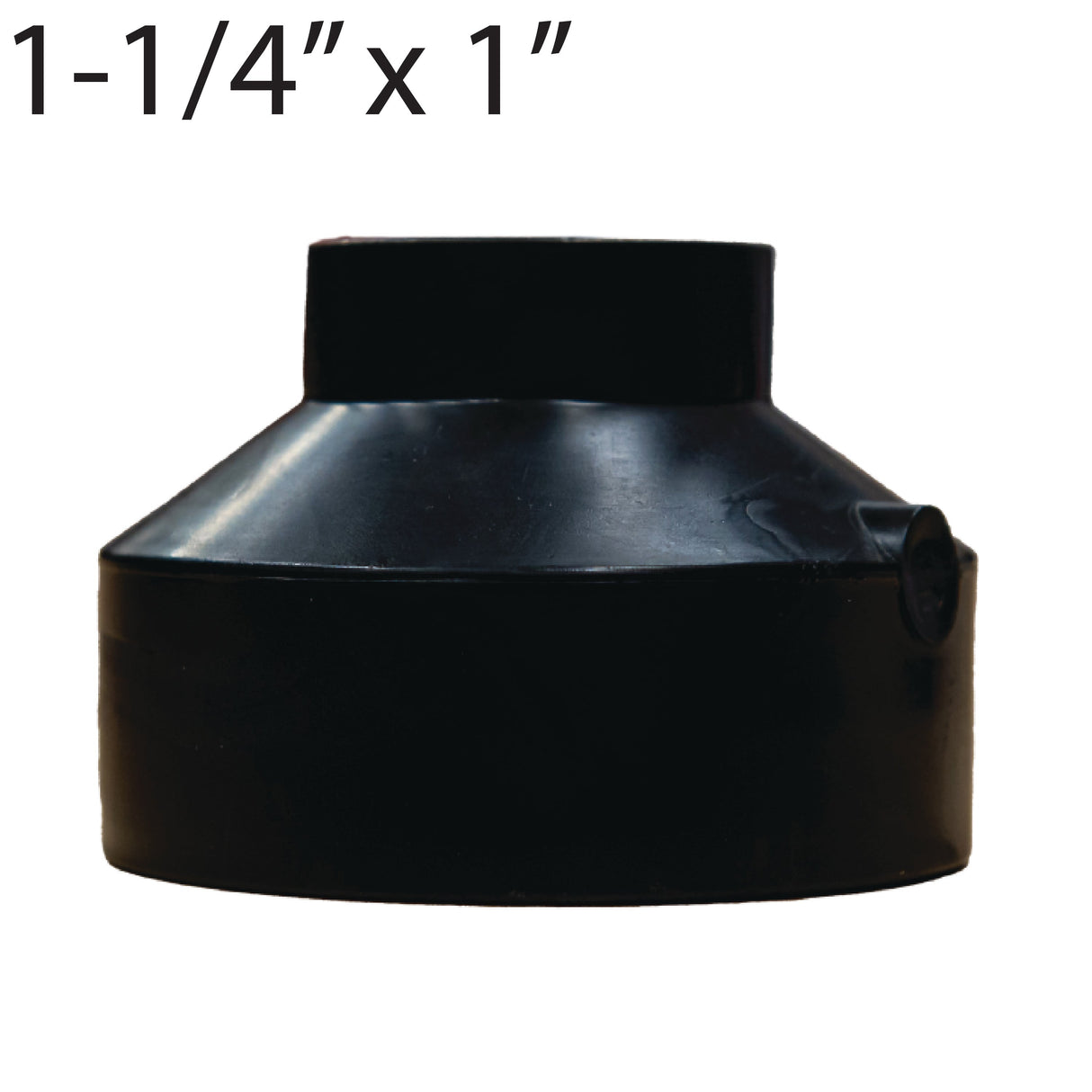 1-1/4" x 1" Socket Fusion Reducer-Black