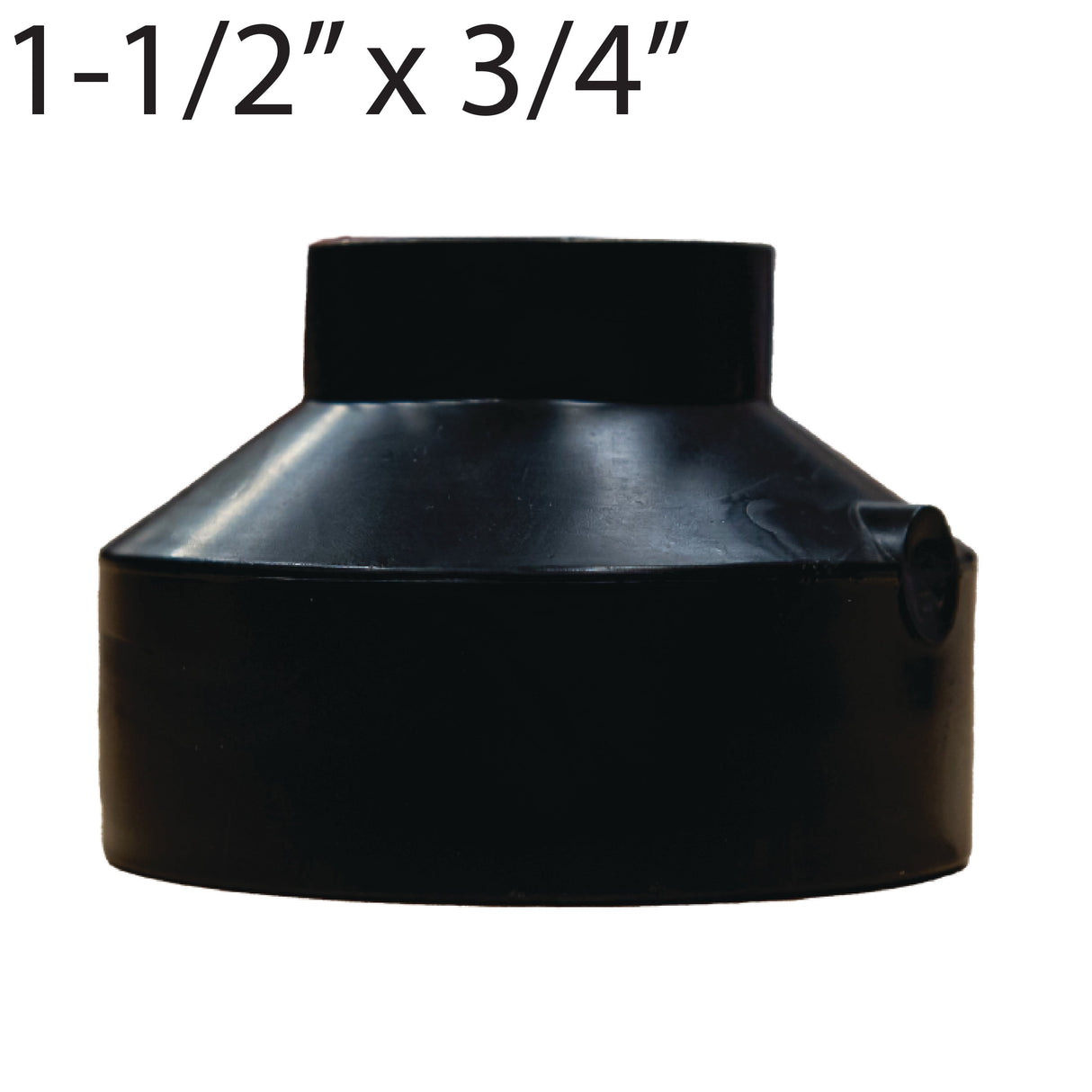 1-1/2" x 3/4" Socket Fusion Reducer- Black