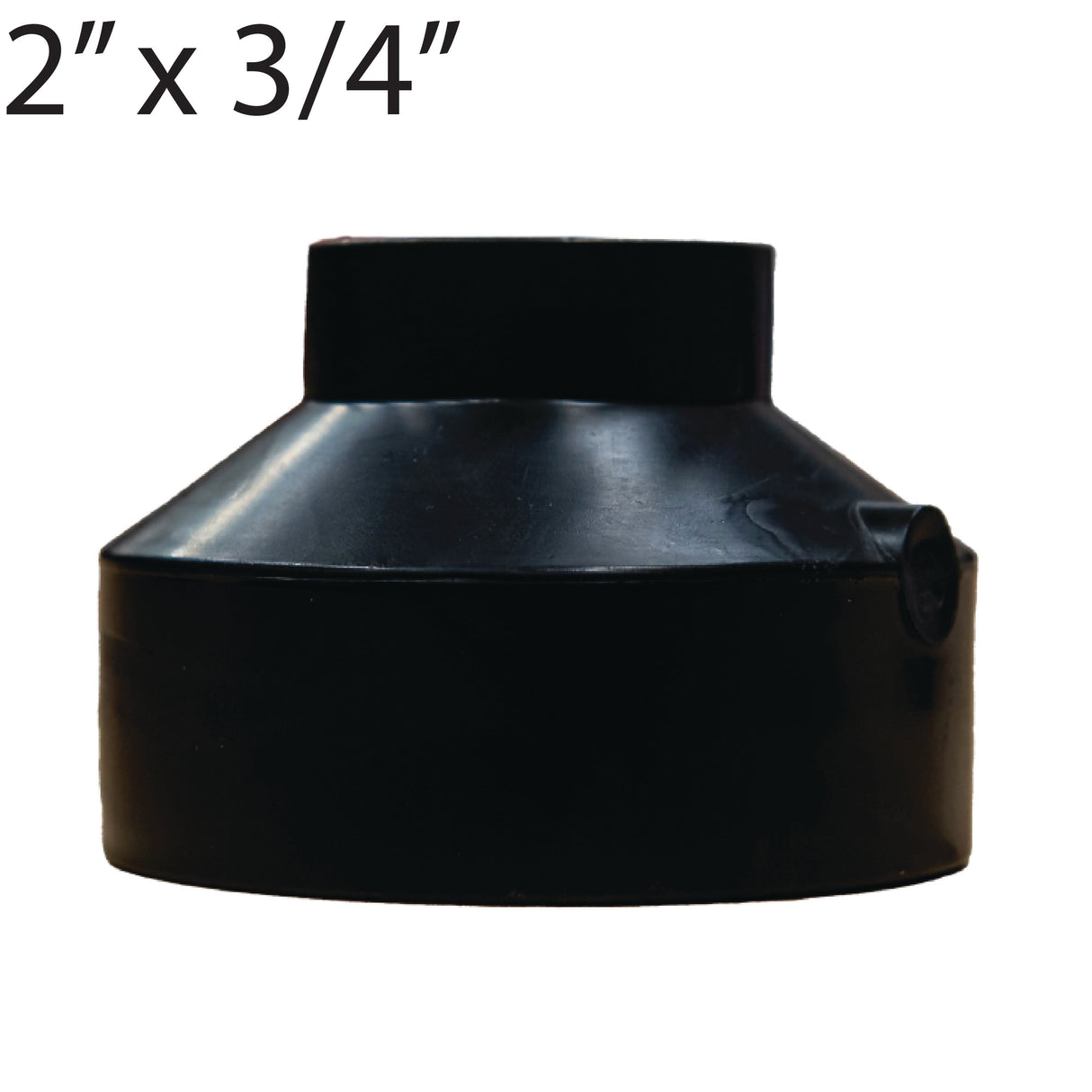 2" x 3/4" Socket Fusion Reducer- Black