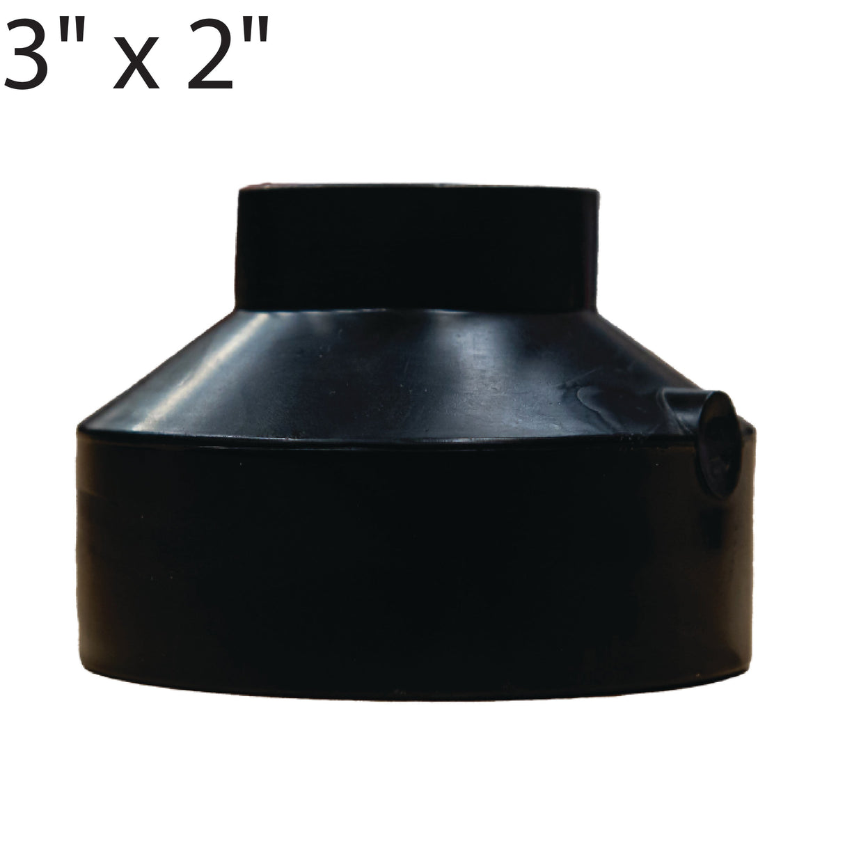 3" x 2" Socket Fusion Reducer-Black