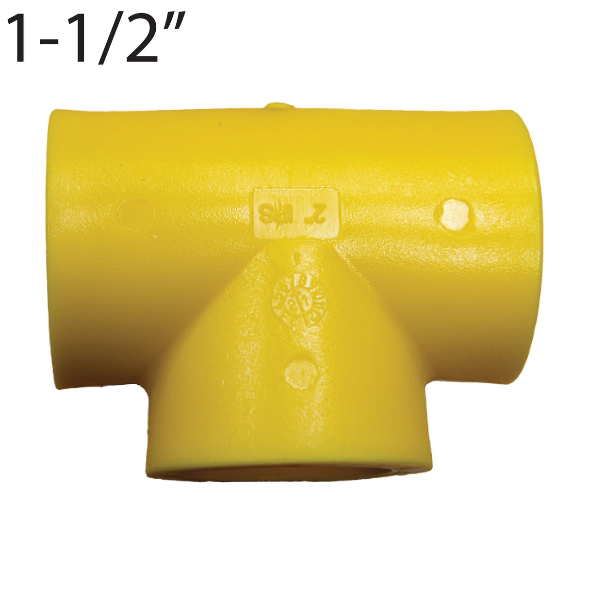 1-1/2" Socket Fusion Tee-Yellow