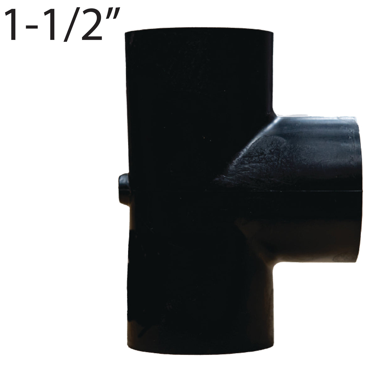 1-1/2" Socket Fusion Tee-Black