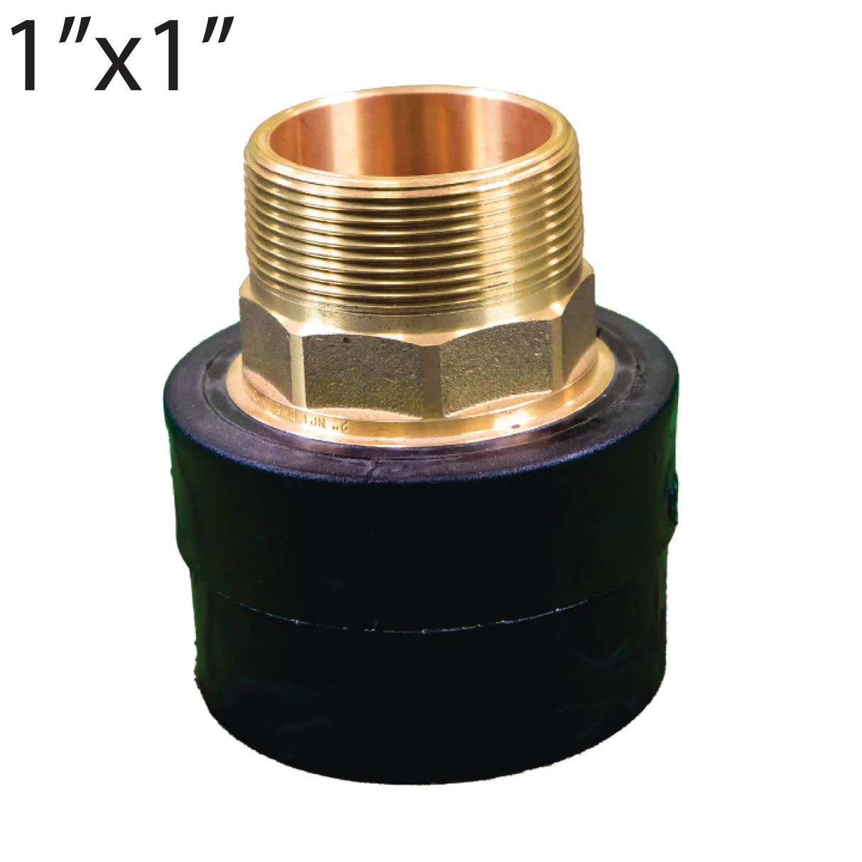 1" Socket x 1" MPT Brass Transition Fittings-4710